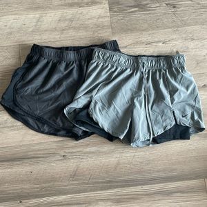 Bundle (2 Pair) Nike Running Shorts. Size Medium. Black and Grey